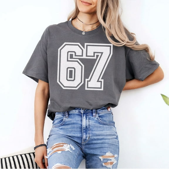 67 Meme Six Seven 6 7 Meme Design 6 7 T-Shirt, Trending Meme Saying 6 7 for Men Women T-Shirt, Multicolors, Size S-5XL