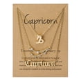 thumbnail image 1 of Twelve Constellations Gold Clavicle Necklace Set with Paper Card for Women Friendship Pendant, 1 of 3