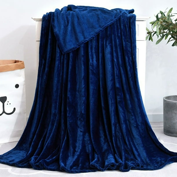 ODOMY Soft Fur Blanket Sofa Bed Throw Fleece Large Warm ...