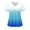 Blue, variant on V-Neck Gradient Scrubs Tops for Women Soft Stretch Wrinkle-Resist Medical Nursing Uniform with 2 Pockets Comfortable Lightweight Working Uniform Short Sleeve Printing Blouse Gray