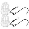 thumbnail image 3 of 2 comederos de colibrí para jardín, de metal, para exteriores, bandeja colgante para comida de pájaros, para decoración de patio trasero., 3 of 7
