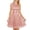 Pink, variant on Homecoming Dresses 2023 Plus Size Short Elegant Party Floral O Neck Banquet Lace Dress Dress For Women