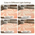 thumbnail image 7 of ODIKA 6'x9' Washable Area Rug Non-Slip, Easy Care, Peach Flowing Spiral Peachy Salmon Ivory Gradient Transitions for Family Room, Living Mater Bedroom, 7 of 7