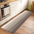 thumbnail image 2 of Hallway Runner Rug 2'x6', Brown Beige Ombre Long Non-slip Runner Rugs, Farmhouse Vintage Wooden Striped Washable Outdoor Indoor Throw Floor Carpet Mat for Living Room/Bedroom/Kitchen/Office/Laundry, 2 of 9