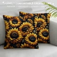 thumbnail image 3 of GOSMITH Retro Sunflowers Floral Pattern  Pillowcases Pillows Covers Cases Bedroom Decor Decoration Rectangle Two Sides Printed Hotel,Cafe,Car,Sofa Throw Pillow Case Cushion Cover White, 3 of 5