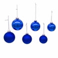 thumbnail image 2 of Kurt Adler 60-80MM Shiny and Matte Blue Balls, 20 Piece Set, 2 of 4