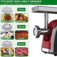 thumbnail image 2 of Ruibeauty 6Pcs Meat Grinder Mixer Plate Discs Stainless Steel Kit Food Grinders Accessories, 2 of 6