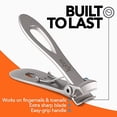 thumbnail image 3 of Kohm CP-120L 5mm Heavy Duty, Wide Jaw Clippers for Thick or Tough Fingernails, Large Toenails for Men, Seniors, Adults, 3 of 9