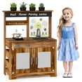 thumbnail image 1 of Costway Kids Mud Kitchen Set with Removable Sink Faucet Dual Stoves 4 Planting Pots, 1 of 10