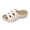 Beige, variant on Rokment Womens Wedges Slides Sandals Comfortable Orthopetic Leather Memory Foam Arch Support Platform Walking Slip on Beach Summer Dress Slippers Beige Size 6