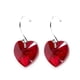 thumbnail image 4 of Juego de aretes y collar ZVEZDA de caucho con dije en forma de corazón plata mexicana ley .925 rojo, 4 of 5