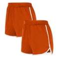 thumbnail image 2 of YOIAVAIOY Womens Yoga Shorts Pack of 2 Elastic Waist Comfy Athletic Dolphin Shorts for Running Cycling Workout Gym with Pockets Orange L, 2 of 9