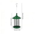thumbnail image 3 of Hanging Bird Feeder, No Mess No Spill and Squirrel Proof Feeder, Squirrel Proof Bird Feeder with Catch Tray - Large Capacity All-Metal for Outside Hanging _ Green, 3 of 7