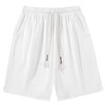 thumbnail image 2 of Men Solid Color Casual Fashion Loose Elastic Waist Pockets Exercise Shorts Pants, 2 of 4