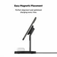 thumbnail image 3 of Belkin BOOST CHARGE Pro 2-in-1 Wireless Charger Stand, 15 W, Black, 3 of 5