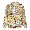 thumbnail image 4 of Pompompurin Zip-Up Hoodie Pullover Hooded Long Sleeve Sweatshirts Tops Blouse with Pocket for Mens Womens, 4 of 8