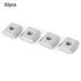 thumbnail image 4 of Rust Resistant Nut,  Silver Fasteners, for Wood Tools Cylinder Profiles M6, 4 of 7