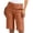 5# Brown, variant on Womens Bermuda Shorts Golf Short Pull On 7 Inch Inseam Jorts Mid Rise Stretch With Pockets Khaki Utility Comfort Hiking Black M