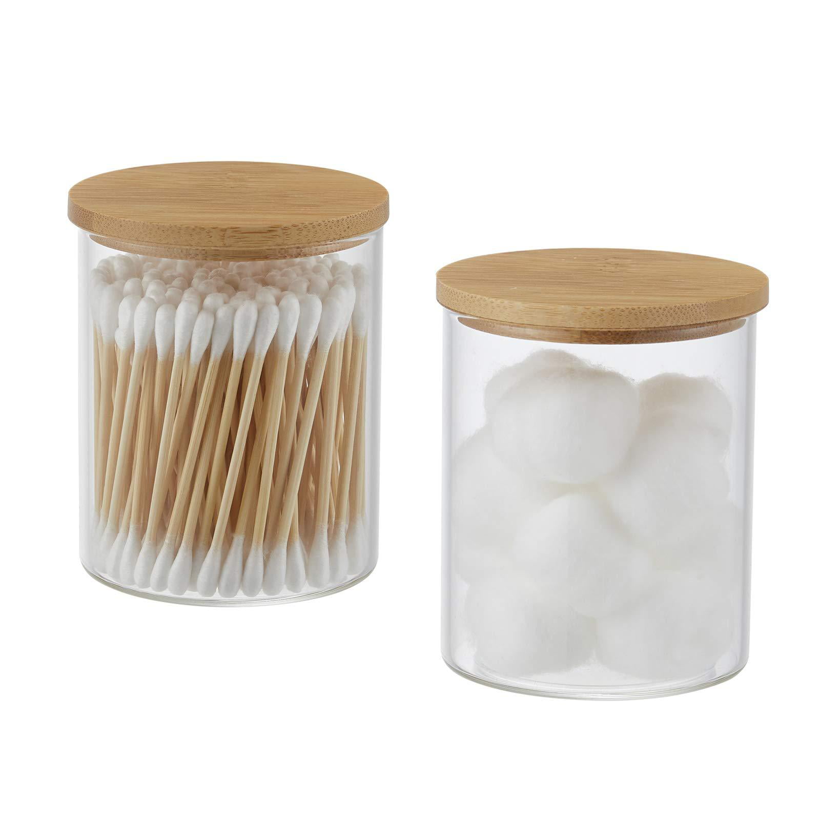 Edelle Porcelain Container Bathroom Utensil Item Cotton Buds Storage Holder Jar