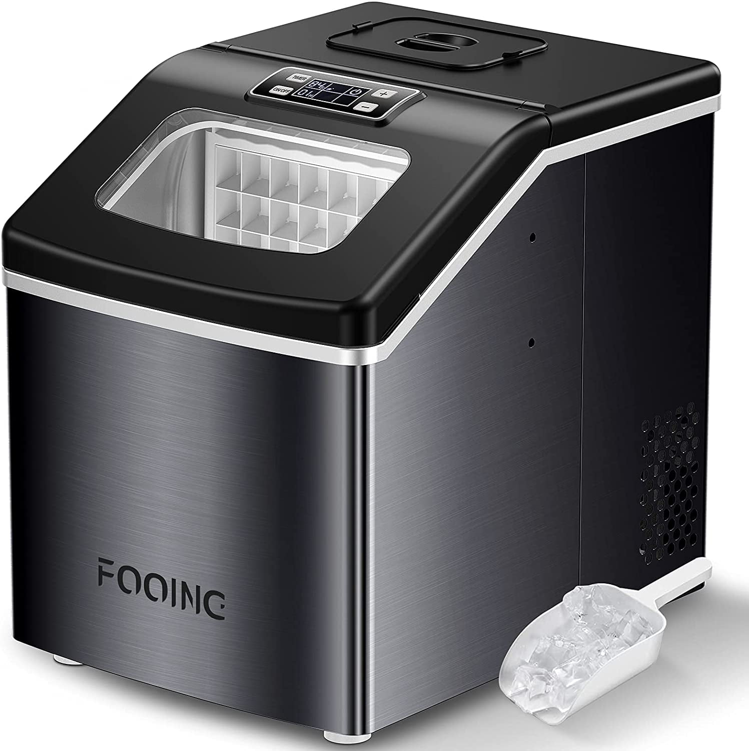 Details about   Portable Ice Maker Machine Countertop 40Lbs/24H Self-cleaning w/ Scoop Silver US 