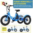 thumbnail image 3 of ABORON 16" Kids Electric Tricycle for Beginner Riders, 3 Wheel Electric Bikes for Boys Girls, 250W 24V Fat Tire Electric Trike, Aluminum Frame Motored Trike with Adjustable Seat and Removable Battery, 3 of 11