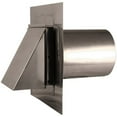 thumbnail image 2 of Stainless Steel Dryer Exhaust Vent (4" - 12") Duct Size: 6", Mount Type: Stucco, Flapper - Screen: Flapper & Screen, 2 of 4