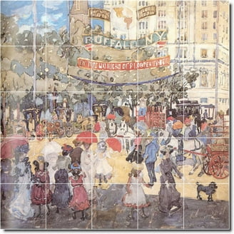Peinture Murale Carrelage Ange François Boucher – 40x48″ (30 Carreaux 8×8) – Neuf, États-Unis