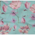 thumbnail image 4 of oneOone Cotton Poplin Twill Sky Blue Fabric Flower Watercolor Fabric For Sewing Print Craft Fabric By The Yard 56 Inche Wide, 4 of 4