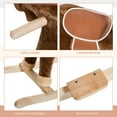 thumbnail image 6 of Qaba Kids Ride on Rocking Horse Toddler Plush Toy with Realistic Sounds for 3 Years Old Children - Brown, 6 of 9