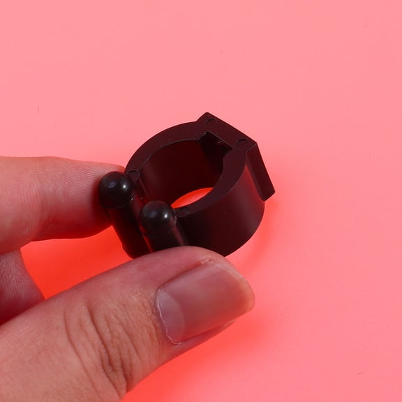 OATIPHO 20Pcs Fishing Rod Holder Plastic Mount Clips for Pole Storage Rack Screw Installation Black