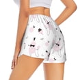 thumbnail image 3 of Xecao's Cute Poodle Dog for a double-layer running short for women, perfect for gym, tennis, and more, featuring a convenient pocket., 3 of 9