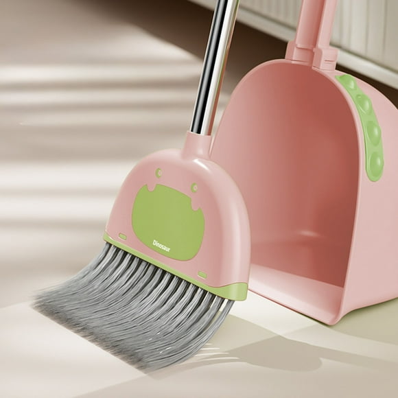 Yeciiwht Ensemble Balai et Porte-Poussière pour la Maison Fournitures de Nettoyage Balai avec Porte-Poussière Ensemble Combiné avec Manche en Acier Inoxydable, Petits Balais et Porte-Poussière pour la Maison, le Bureau, le Dortoir