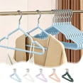 thumbnail image 7 of Clothes Hanger Set, Heavy Duty Non Slip Hangers with Manganese Steel Core, Space Saving Metal Hangers for Shirts, Coats, Trousers, and Dresses, 5 Pcs, 7 of 7