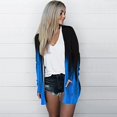 thumbnail image 3 of DOPI Fashion Women's Casual Loose Button Printed Long Sleeve Pocket Long Cardigan, 3 of 6