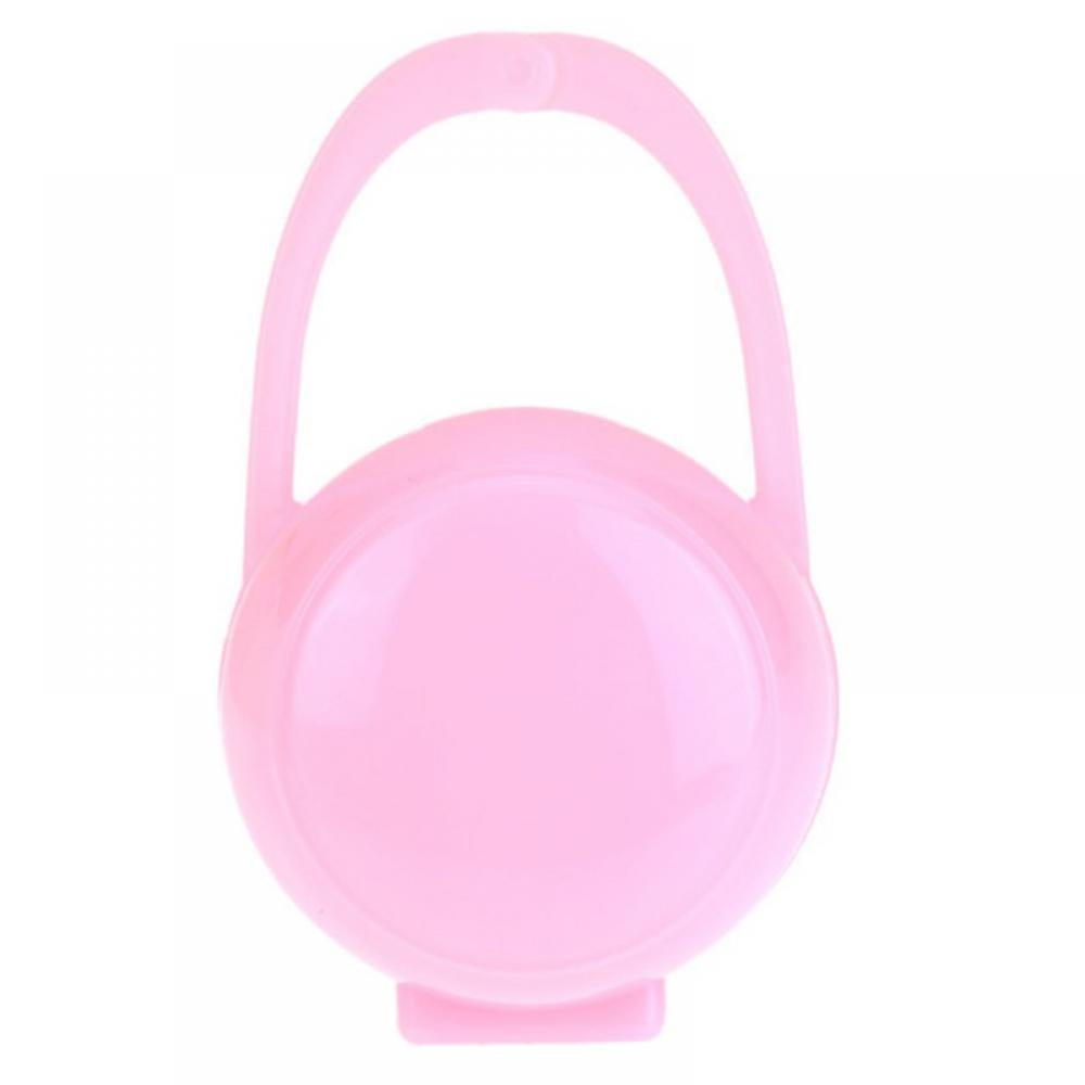 PINK NUK Baby Soother Pacifier Dummy Travel Storage Box Case Holder 