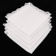 thumbnail image 4 of s de encaje de boda, suave, Paquete de 20 - s de para hombres y mujeres Baoblaze Pañuelo de algodón blanco, 4 of 8