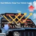 thumbnail image 4 of Uorisanigo Skull American Flag Windshield Sun Shade for Jeep Wrangler JK JKU JL JLU1997-2024, Front Window Visor Shade Blocks UV Rays Foldable Sunshade with Storage Pouch, Easy to Store, 4 of 7