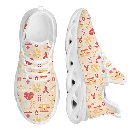 

Women Sneaker Woman Fashion Casual Hospital Medical Design Sneakers Soft Female Vulcanize Mesh Shoes Zapatillas Gift