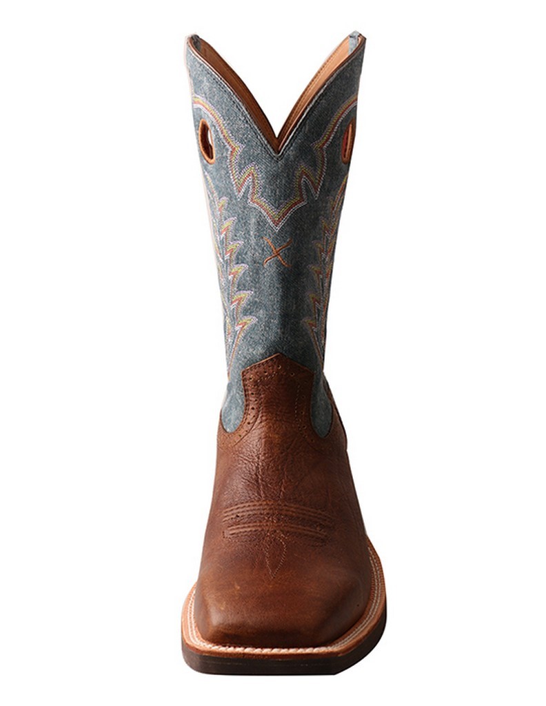 denim cowboy boots mens