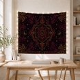 thumbnail image 5 of Celestial Moon Mandala in Starry Night Sky, Mystical Boho for Astronomy Fans, Space Decor, Housewarming Gift Tapestry Wall Hanging for Bedroom, Living Room and Dorm, 5 of 7