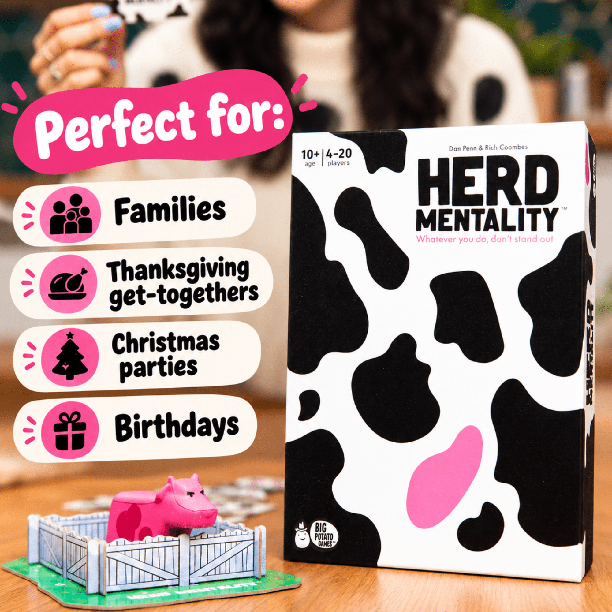 Big Potato Games Herd Mentality Party Board Game, Family Gifts for Teens