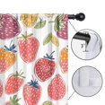 thumbnail image 4 of Blackout Kids Curtains,White Strawberry Plants Fruit Childrens Insulated Curtains Set Of 2,Bedroom Essentials,Toddler Room Decor 42x84in(106x213cm), 4 of 4