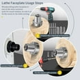 thumbnail image 4 of Faceplate de Tour, Faceplate en Bois Haute Résistance pour Broche de 1 Pouce X 8TPI, 4 of 7