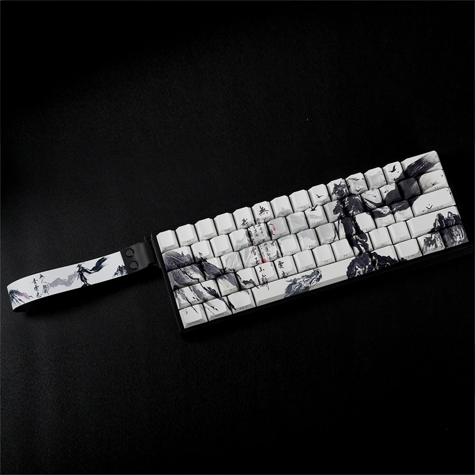 PBTs Keycaps Original Profile Dyes Sublimations Side Printing Keycaps For 60% 68% Mechanical Keyboards