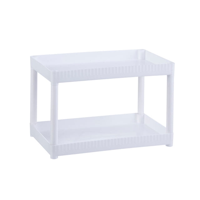 Becaristey Stay Organized Versatile Cubicle And Classroom Storage Rack Cubicles Pedestal Sink Storage Cabinet White 2 layers 1Set