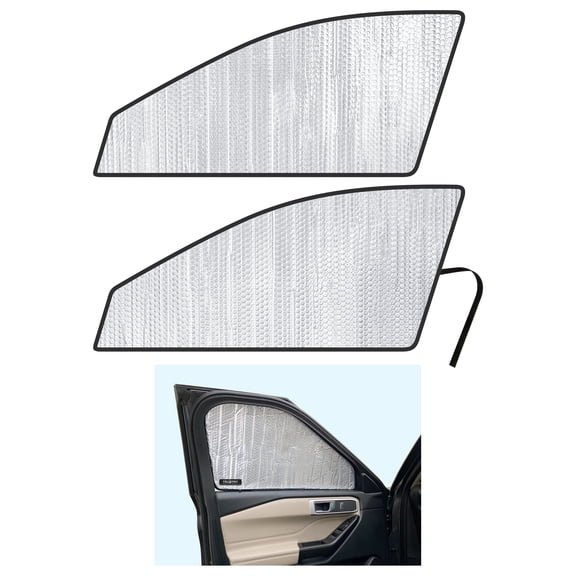 Side Window Front Row Sunshades for 2020-2026 Ford Explorer SUV (Set of 2)