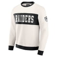 thumbnail image 2 of Men's Darius Rucker Collection by Fanatics  Cream Las Vegas Raiders Colorblock Pullover Sweatshirt, 2 of 6