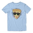 thumbnail image 2 of Disney Pixar Toy Story 5 Men's Pizza With Sunglasses Stars And Brush Stroke (Light Blue, S-XXXL), 2 of 4