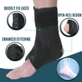 thumbnail image 4 of Lace Up Ankle Brace for Sprained Ankle, Adjustable Ankle Stabilizer for Men & Women, Figure 8 Ankle Support Brace for Volleyball, Basketball, Injury Recovery! (L), 4 of 5