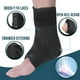thumbnail image 4 of Tobillera con cordones para tobillo torcido, estabilizador de tobillo ajustable para hombres y mujeres, tobillera de soporte de figura 8 para voleibol, baloncesto, recuperación de lesiones. (L) Xemadio YZY007-2, 4 of 6